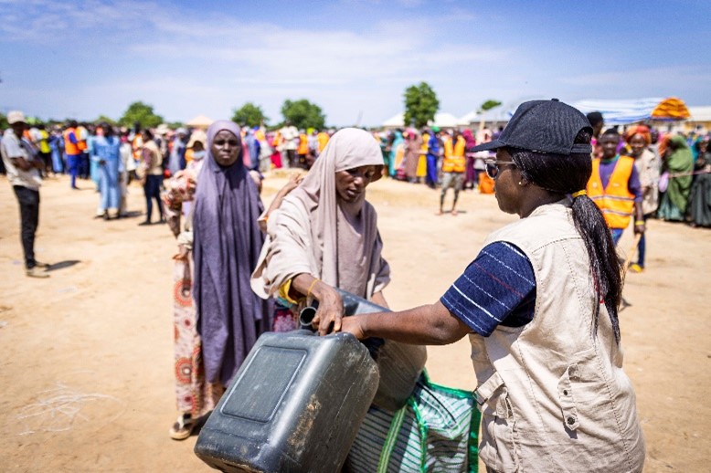 DRC's Hygiene kits distribution at Gubio Camp, Maiduguri, September 18, 2024Photo by DRC, Nigeria