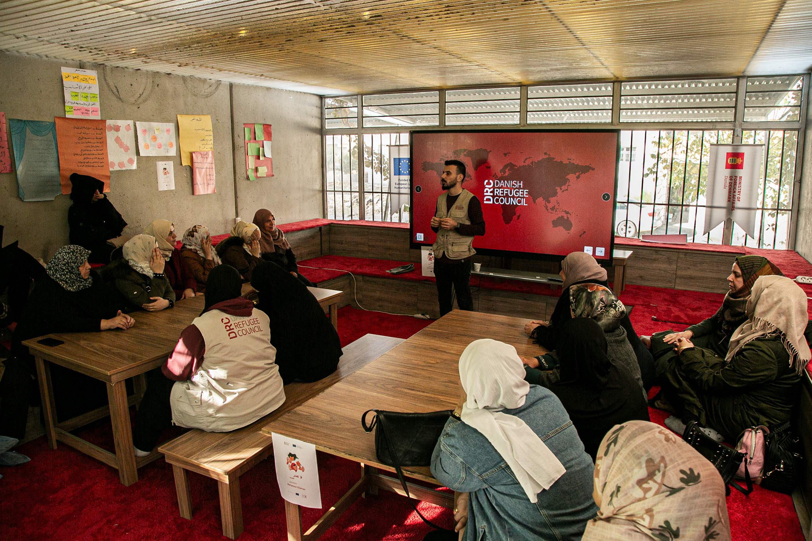 DRC’s protection team in Hatay has held awareness-raising sessions for 2,238 refugees, including women, this year. Many of the sessions were held in DRC’s Multi-Functional Safe Space (MFSS) in Reyhanlı, Hatay.