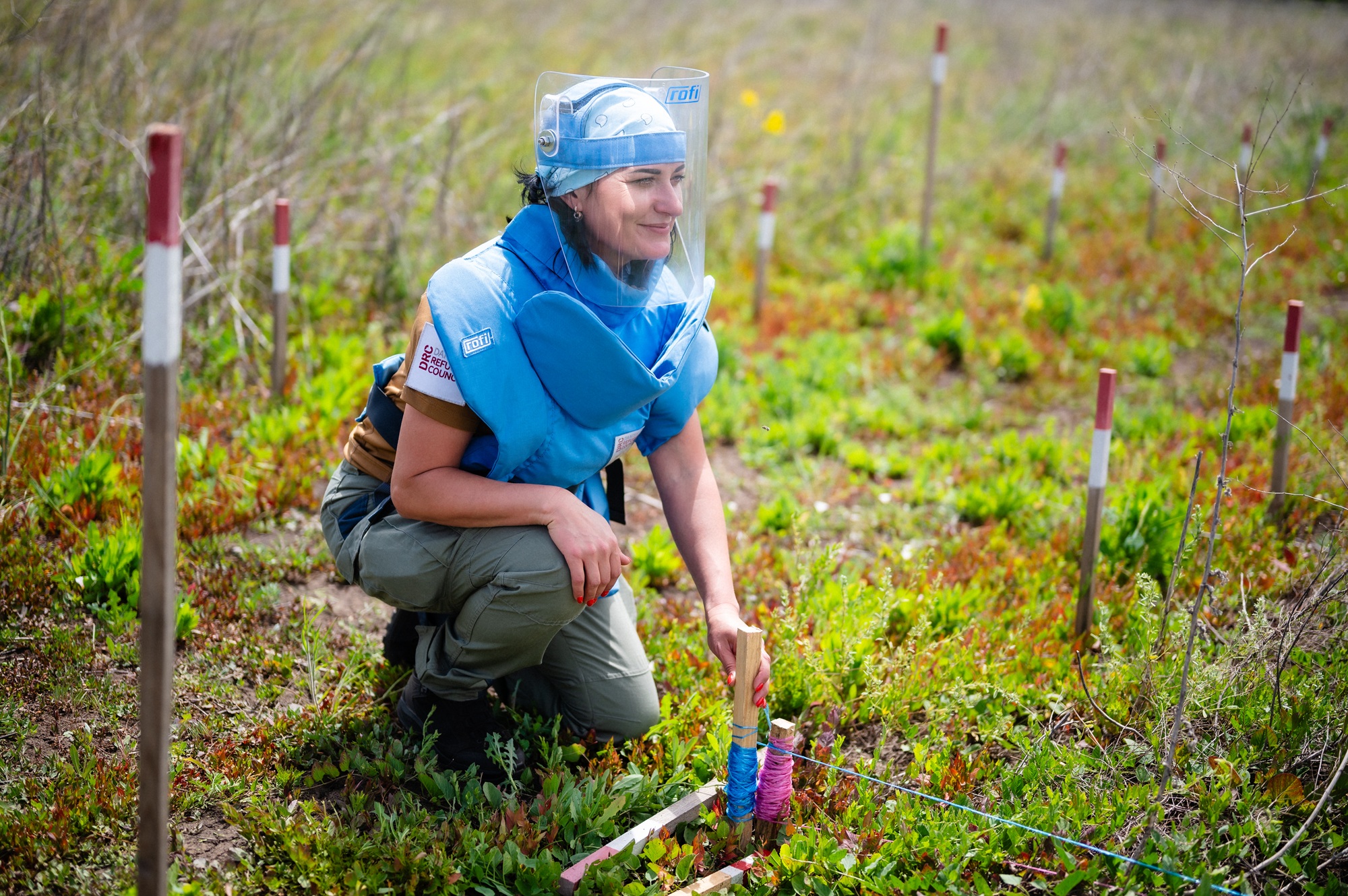 In the hottest days of summer, DRC deminers continue to clear the territories of EO in Kharkiv and Mykolaiv Oblasts.©DRC Ukraine, Inhulka, Mykolaiv Oblast, June 2024, Svitlana Koval