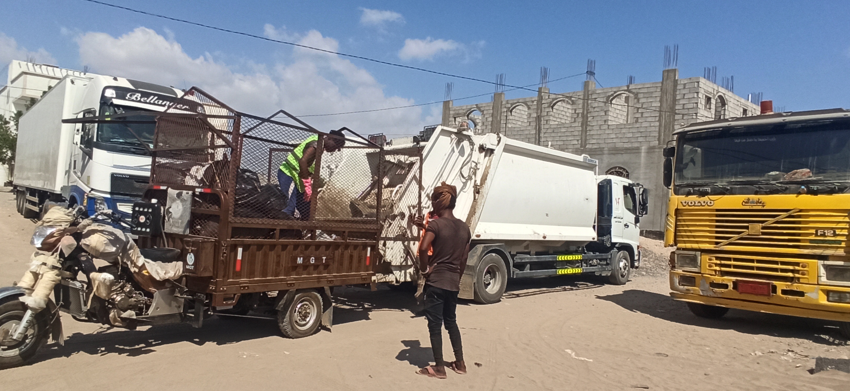 The point where the garbage collected from the camp is given to the cleaning fund. Ahmed Husain/ DRC