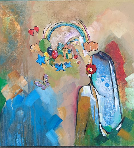 She Paints her Deam House