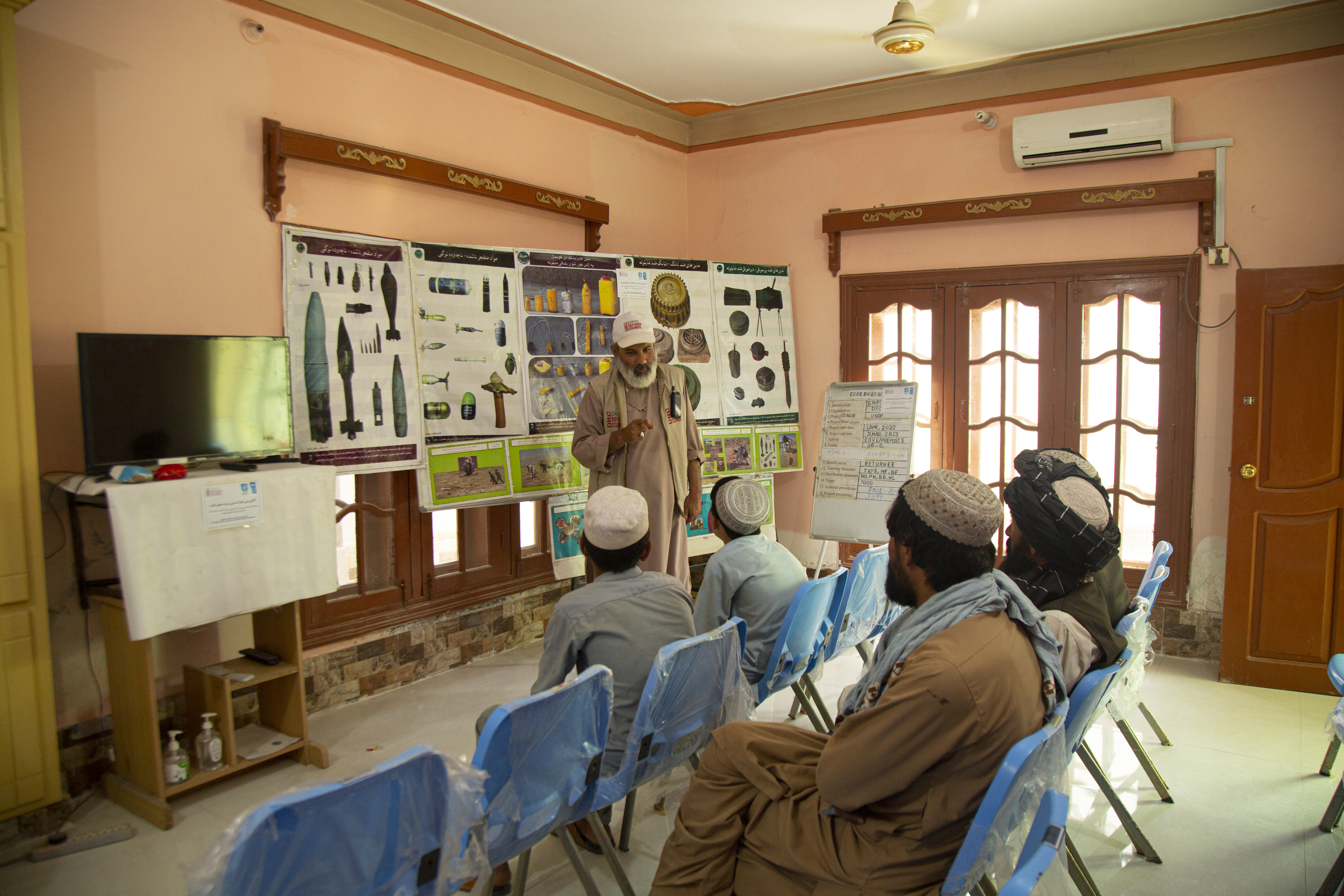 DRC conducts mine risk education in the Kandahar province, June 2022