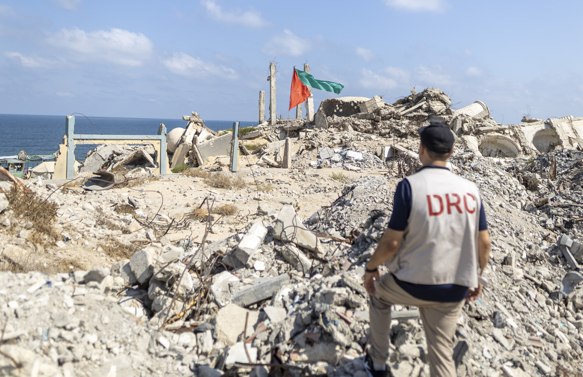 DRC staff assess damage to infrastructure in Gaza