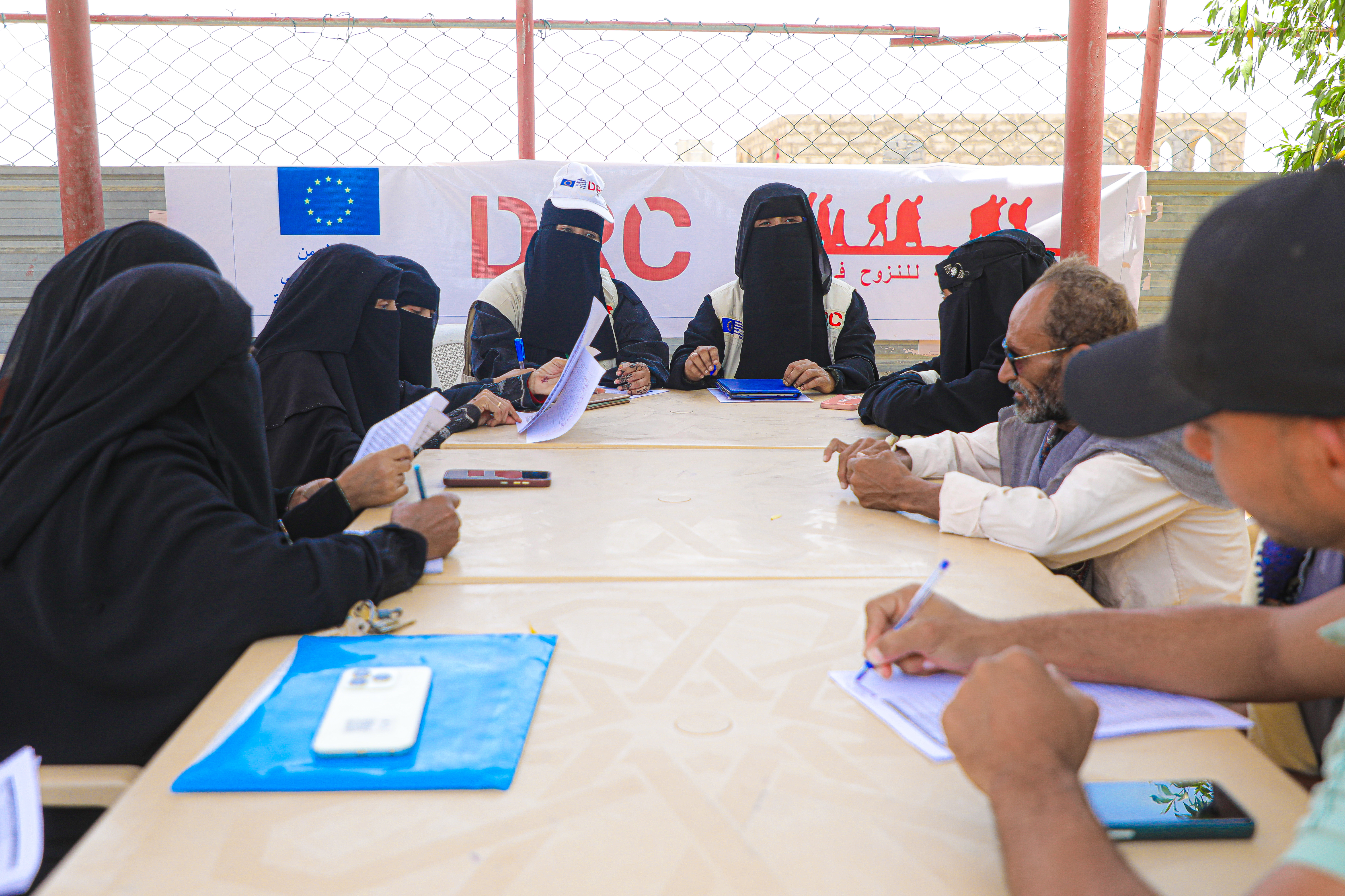 Amal and Zainab lead the monthly meeting with the community committees, a key forum for addressing the evolving needs of internally displaced people (IDPs).

These meetings are essential for discussing recent developments, identifying urgent priorities such as providing assistance for new IDPs arriving at camps and nearby areas. These meetings ensure that community voices guide the CRC’s response.
Mohammed Ahmed